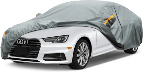 Vista 85 de Kayme Funda de Coche de Servicio Pesado Impermeable para Todo Tipo de Clima, Ajuste Personalizado para Tesla Model S, Cubierta Exterior Completa