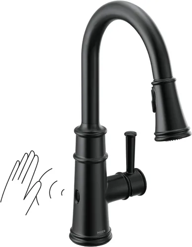 Vista 14 de Moen Belfield Grifo de cocina con sensor de onda Motionsense, sensor sin contacto, un solo mango extraíble con limpieza eléctrica, cromado, 7260EWC