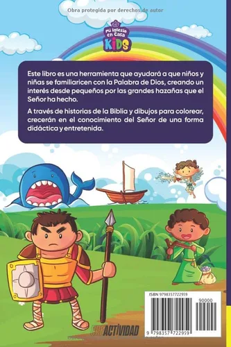 Vista 2 de HISTORIAS BÍBLICAS Lee, descubre y colorea (Spanish Edition)