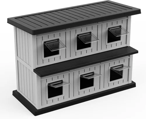 Vista 12 de DRATO Casa para gatos al aire libre, impermeable, material de polipropileno, refugio para gatos, robusto, resistente, fácil de montar, cálida casa
