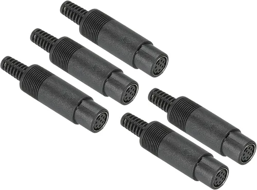 Vista 5 de PATIKIL S-Video DIN Mini hembra Socket 4 Pin transmisión de señal para TV, reproductor de DVD paquete de 5