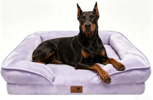 Vista 51 de Spotted Play Cama ortopédica para perros con lados, sofá cama para perros pequeños, sofá cama de espuma de apoyo para mascotas con funda extraíble
