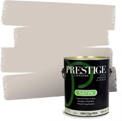 Vista 213 de PRESTIGE Pinturas Pintura Exterior e Imprimación en Uno, 1 Galón, Mate, Combinación Comparable de Sherwin Williams* Black Magic* SW6991-PCM