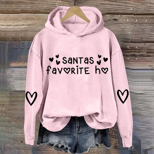 Vista 2 de Cropped Clothes Christmas Long Sleeve Crewneck Lightweight Fashion Winter Sweatshirt Women Pullover