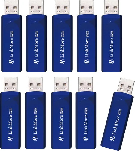 Vista 16 de LinkMore Unidad flash USB 3.2 de 64 GB EJECT32, velocidad de lectura de hasta 100 MB/s, diseño retráctil