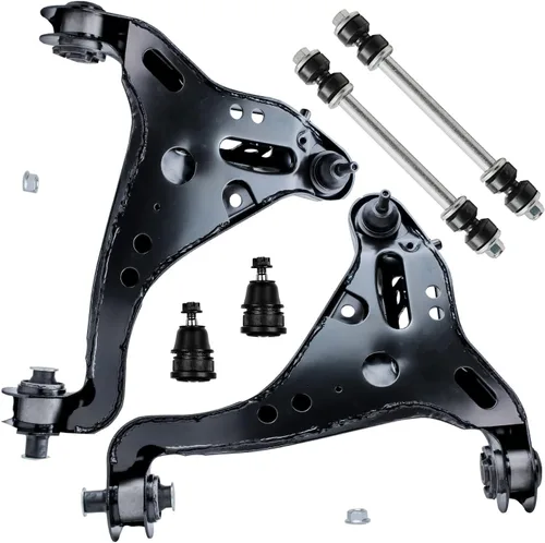Vista 175 de Detroit Axle - Kit de brazos de control delantero para Chevy Silverado 1500 GMC Sierra 1500 GMC Sierra 1500 Avalanche Yukon Tahoe Escalade ESV EXT