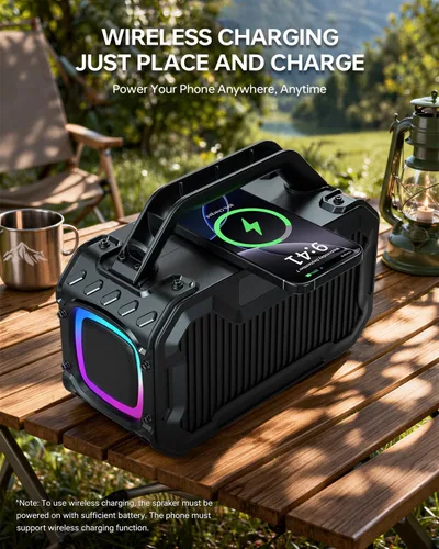 Vista 6 de Energizer Outdoor Bluetooth Speakers, 100W Peak Portable Wireless Speaker
