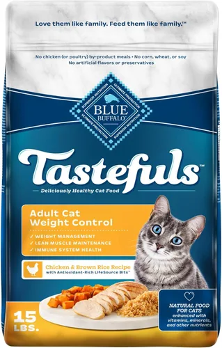 Vista 12 de Blue Buffalo Tastefuls - Comida natural para gatos adultos, control de peso, bolsa de 7 libras