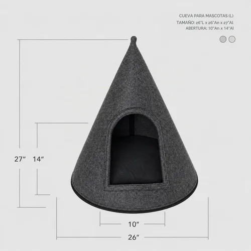 Vista 3 de Camas para gatos de interior y perros pequeños, cama mullida