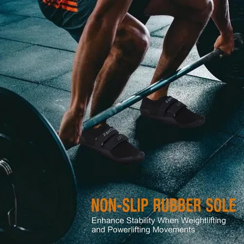 Vista 7 de FANTURE Zapatos de levantamiento de pesas para hombre y mujer, zapatos de entrenamiento para sentadillas, minimalistas y descalzos para gimnasio