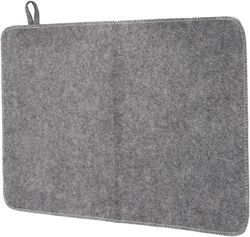 Vista 5 de Dioche Cojín de fieltro para sauna, aislamiento térmico para sauna, baño, casa, ducha, portátil, absorbente de agua, para hombres y mujeres