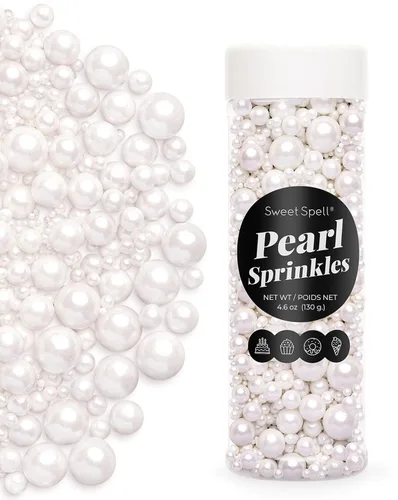 Vista 7 de Sweet Spell Bolas de perlas comestibles doradas para decoración de pasteles Dorado