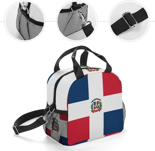 Vista 5 de Bolsas de almuerzo térmicas aisladas para hombres y mujeres con correa para el hombro, paquete de comida, lonchera de picnic, oficina, viajes, moda
