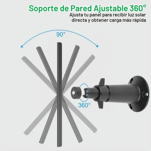 Vista 6 de Paquete de 3 cargadores de panel solar compatibles con Blink Outdoor 4 (4ª generación)/(3ª generación) y Blink XT2/XT, IP66 resistente a