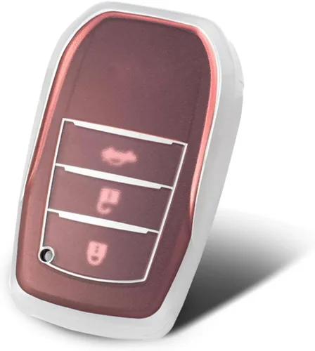 Vista 8 de Suave TPU coche Smart Cover Key Case se adapta a Toyota (negro)