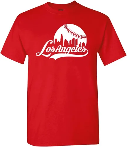 Vista 28 de Xtreme Apparrel Cityscape Skyline - Camiseta para hombre para fanáticos del béisbol