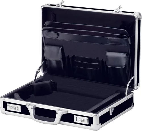 Vista 3 de Vaultz Estuche para portátil con candado, Negro