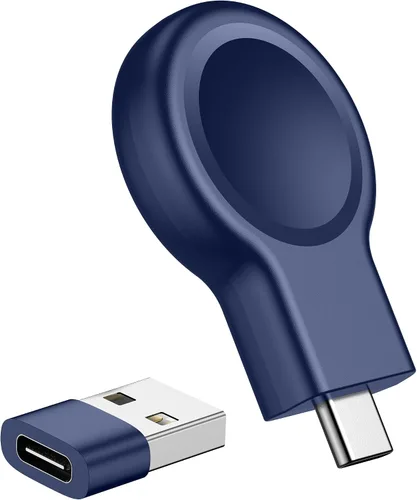 Vista 10 de para Apple Watch Charger, cargador portátil magnético de doble Aa-blanco