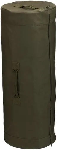 Vista 8 de Rothco Bolsa de lona con cremallera lateral – Almacenamiento de equipo de camping al aire libre resistente Negro