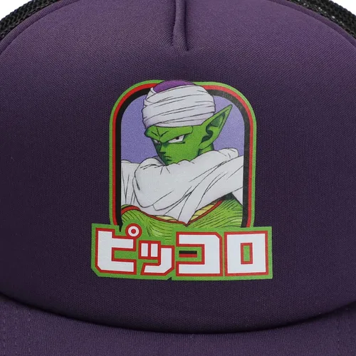 Vista 4 de Dragon Ball Heroes Piccolo - Gorra de camionero de espuma morada, Púrpura