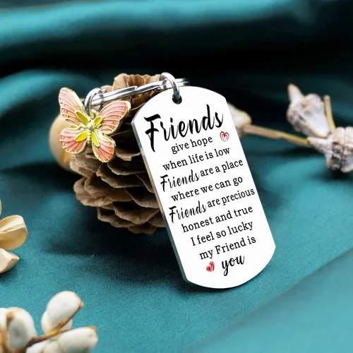 Vista 4 de Llavero para mejor amiga, regalo de amistad para mujeres, amigas, mejores amigas, mejores amigas, regalos para mujeres, regalos para amigas