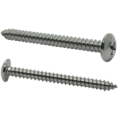 Vista 6 de Tornillo de cabeza de armadura de acero inoxidable 18-8 (304) #8 x 1.5 pulgadas, madera autorroscante rápida, unidad Phillips, rosca completa