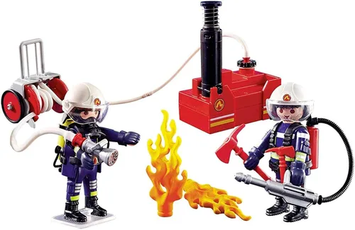 Vista 2 de Playmobil Bomberos con bomba de agua