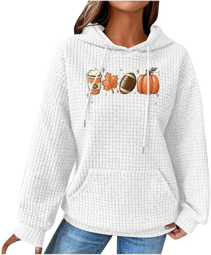 Vista 138 de SHAOBGE Sudaderas con capucha de gran tamaño para mujer, sudaderas con capucha para entrenamiento, suéteres casuales y cómodos trajes de moda