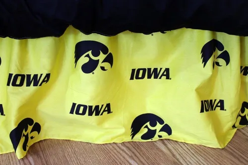 Vista 13 de College Covers Everything Comfy Nebraska Cornhuskers - Falda de cama con volantes, tamaño individual