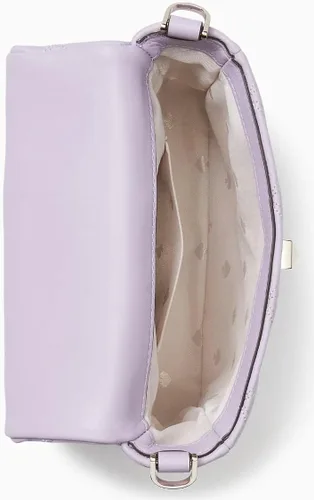 Vista 4 de Kate Spade New York Natalia - Bolso bandolera con solapa pequeña, Escarcha Lila