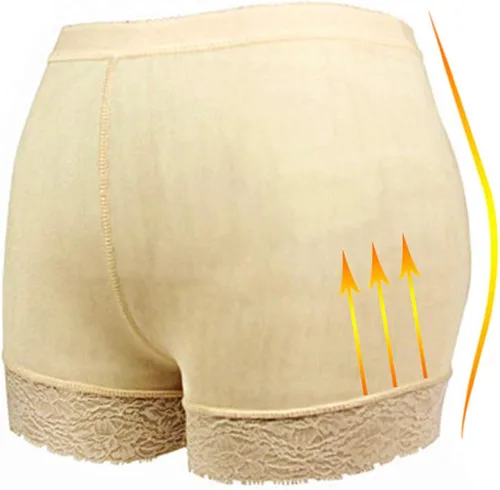 Vista 2 de HelloTem Ropa interior sin costuras para mujer, realzador de glúteos, acolchado, realzador de cadera, ropa