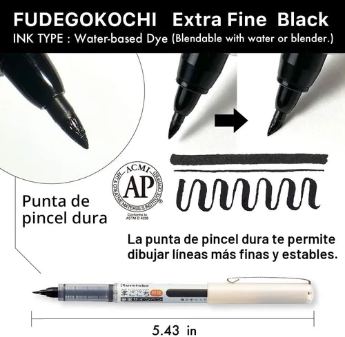 Vista 4 de Kuretake Zig Inktober - Juego de rotuladores para ilustración, dibujo de manga, letras y caligrafía, artista profesional, fabricado en Japón