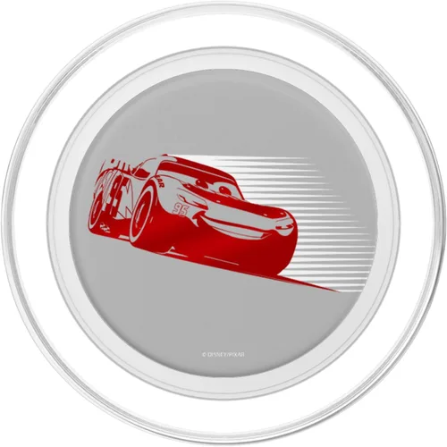 Vista 2 de Disney Pixar Cars Lightning McQueen Retrato simple PopSockets MagSafe PopGrip para iPhone