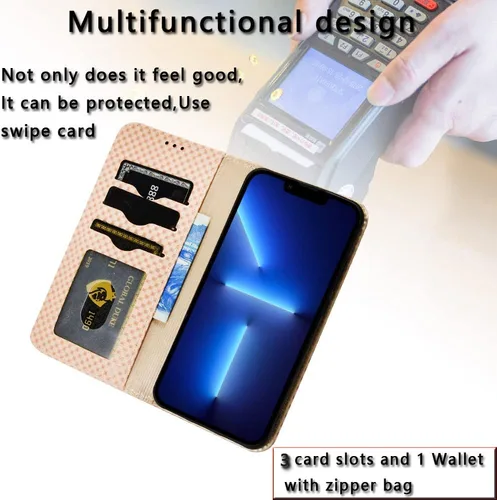 Vista 3 de Funda compatible con Xiaomi Poco X3 GT 5G, soporte de piel sintética, compatible con Redmi Note 10 Pro (China) 5G con cierre magnético