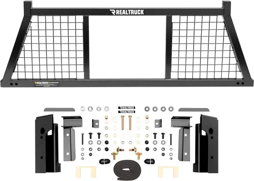 Vista 2 de RealTruck BACKRACK - Marco de estante de media lamas + kit de herramientas para uso con caja de herramientas de 21 pulgadas, combo Negro, sin