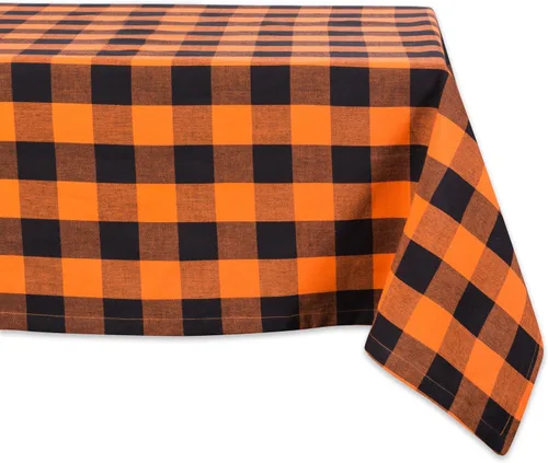 Vista 21 de DII Buffalo Check Collection, mantel clásico de granja, 52 x 52 pulgadas, color verde antiguo
