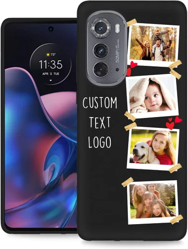 Vista 36 de Funda personalizada para Motorola Edge 2021 con nombre de texto y foto, diseño personalizado Edge2021 para teléfono móvil/smartphone/teléfono móvil