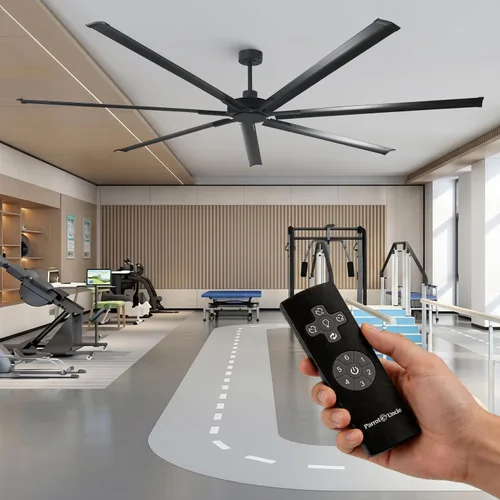 Vista 15 de Ventilador de techo de 72 pulgadas sin luz, ventilador de techo Modren con control remoto
