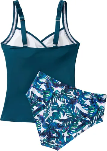 Vista 52 de SUUKSESS Traje de baño tankini sexy con efecto de realce y control de abdomen para mujer