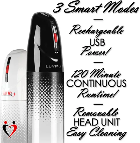 Vista 2 de LeLuv Bomba de vacío masculina iPump programable automática negra que registra tu nivel de vacío con cilindro transparente de 8 pulgadas de longitud