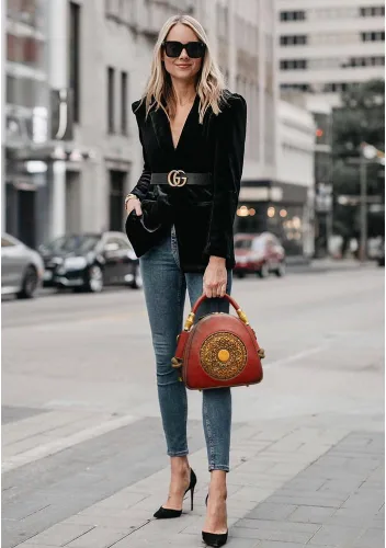 Vista 4 de Bolsos de bolsillo de cuero genuino Zhuoliang para mujer, bolso satchel con asa superior organizador retro, bolso totem de cuero para señoras