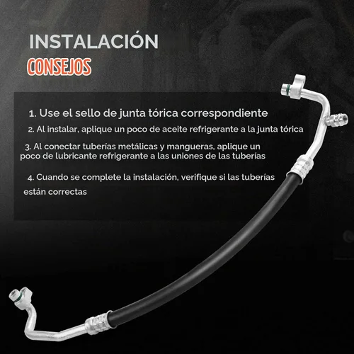 Vista 6 de A-Premium - Conjunto de manguera de línea de descarga A/C compatible con Subaru