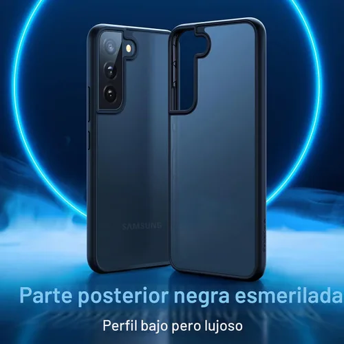 Vista 7 de Torras - Funda a prueba de golpes para Galaxy S22, [probada contra caídas de grado militar]. Parte trasera dura y translúcida mate y bordes suaves