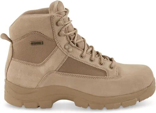 Vista 9 de HQ ISSUE Botas tácticas de desierto para hombre, 6 pulgadas, impermeables, para combate, zapatos de senderismo