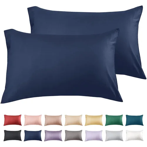 Vista 35 de Warmstar Juego de 2 fundas de almohada de algodón tamaño Queen, fundas de almohada de 600 hilos de 20 x 30 pulgadas, fundas de almohada de algodón