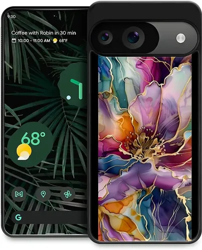 Vista 21 de Compatible con Google Pixel 4A 5G Mobile Case Creative Acrylic Back Panel Silicona Edge Case Slim Protección Especialmente para Google Pixel 4A 5G