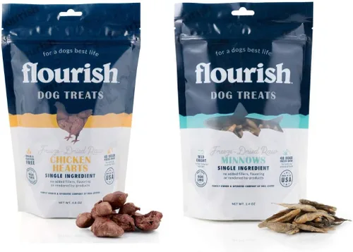 Vista 20 de Flourish Pets - Golosinas crudas liofilizadas para mascotas para perros (corazones de pollo, pequeño)