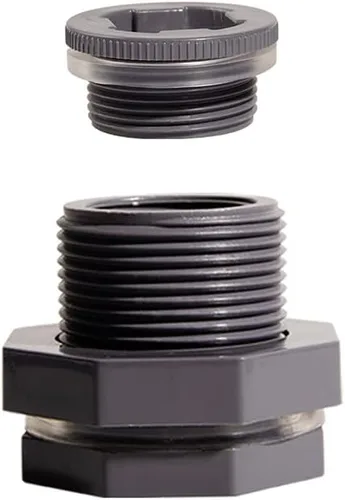 Vista 8 de QuQuyi - Kit de grifo de válvula de barril de lluvia de PVC de 1 pulgada con válvula de bola y adaptador de montaje de mamparo para tanques de agua