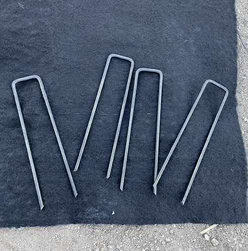 Vista 8 de Sandbaggy Grapas de césped para paisaje de 6 pulgadas (acero calibre 8) Ideal para suelos duros y rocosos 40% más grueso que el calibre 11