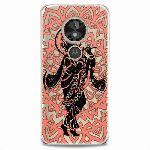 Vista 8 de Funda de TPU compatible con Motorola G9 G8 Plus G7 E20 P40 Z4 Edge 20 G22 Stylus Dancing Krishna Soft Absolute God Design Hinduism Print Mantra